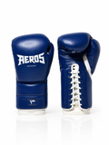 AeroTrain Lace Up Boxing Gloves - Blue